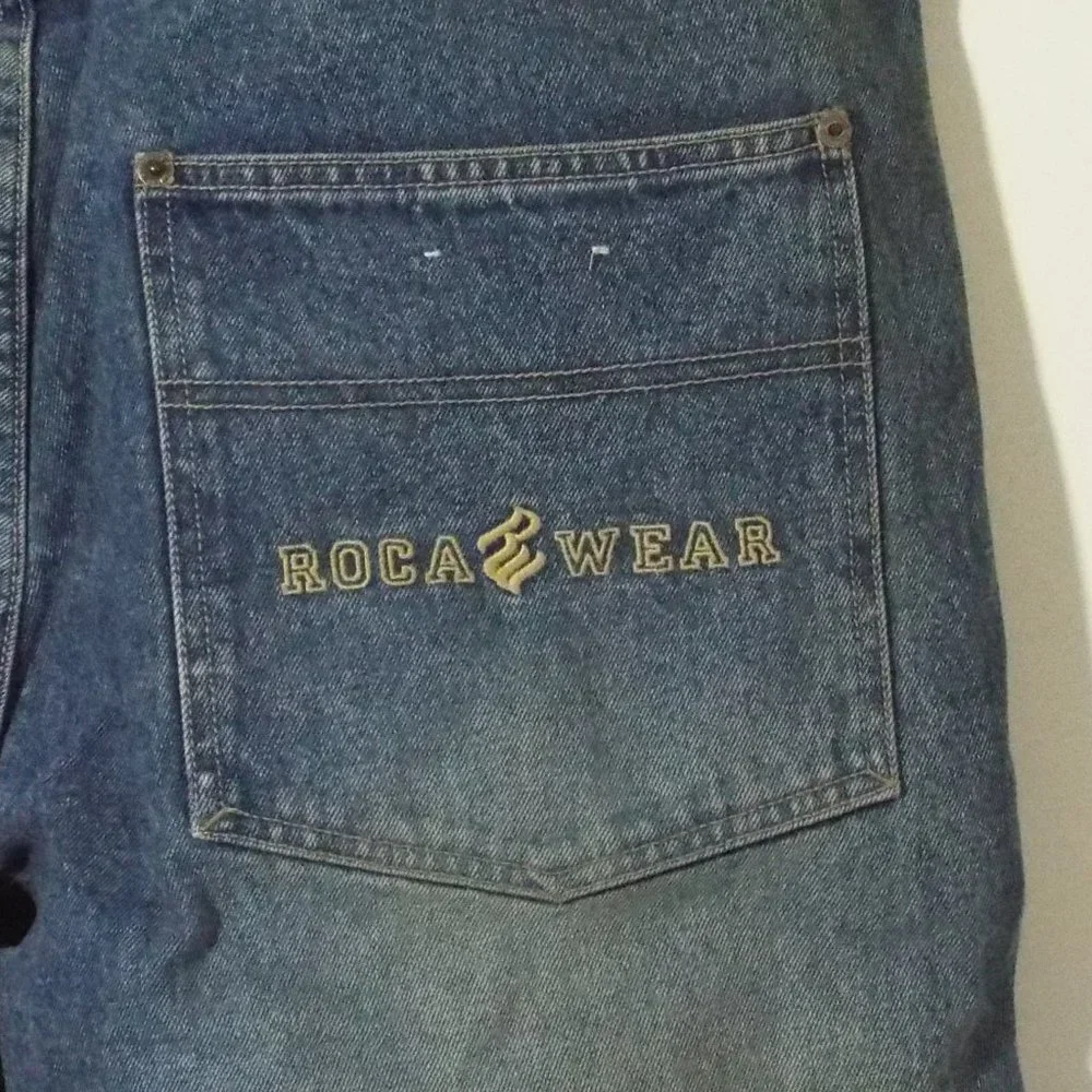 Vintage Roca Wear Men's Baggy fit shorts shorts size 36 - Picture 7 of 8